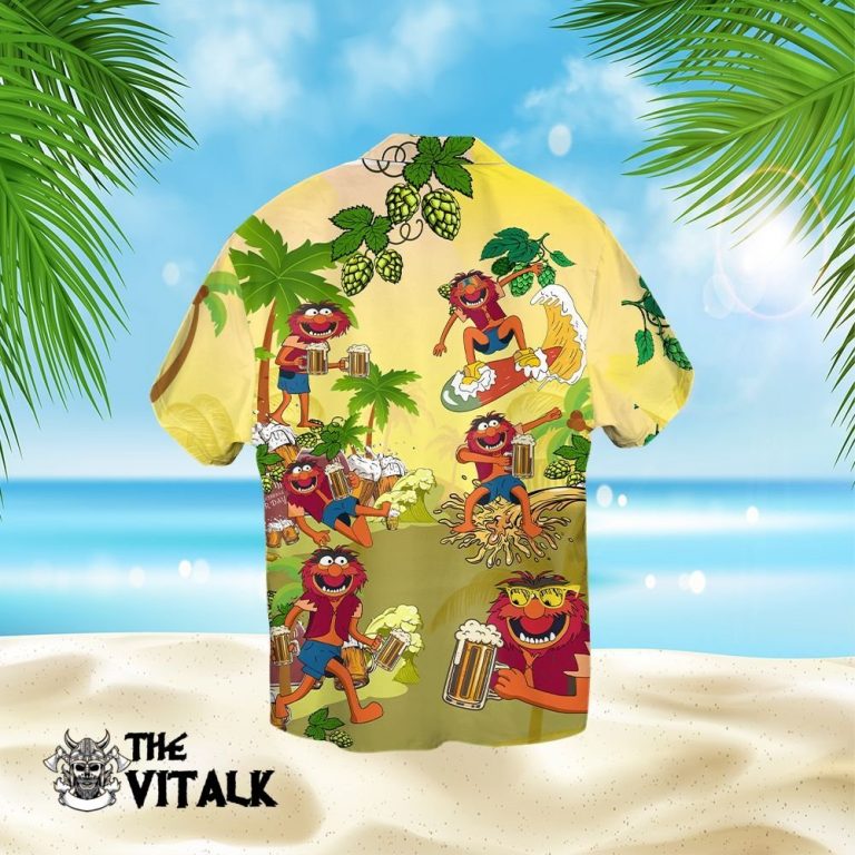 Beer Day Animal The Muppet Hawaiian Shirt, Shorts 2 Beer day Animal the Muppet hawaiian shirt shorts 2