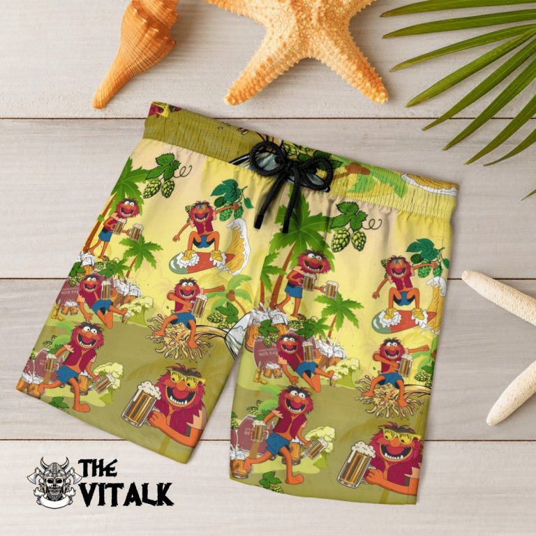 Beer Day Animal The Muppet Hawaiian Shirt, Shorts 6 Beer day Animal the Muppet hawaiian shirt shorts 6