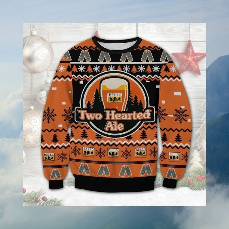 Bell's whisky Two Hearted Ale Christmas knitted wool sweater 2 Bell's whisky Two Hearted Ale Christmas knitted wool sweater word2