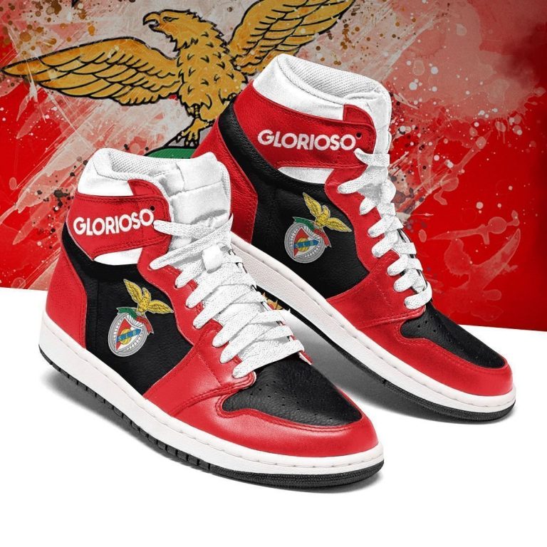 Benfica Glorioso Red Black Air Jordan high top sneaker 2