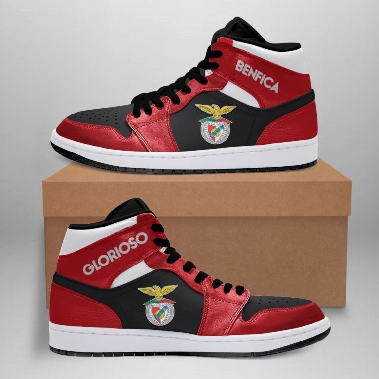 Benfica Glorioso Red Black Air Jordan high top sneaker 3