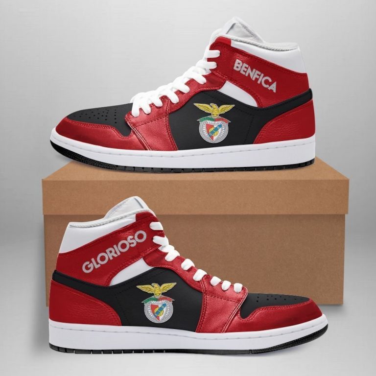 Benfica Glorioso Red Black Air Jordan high top sneaker 4