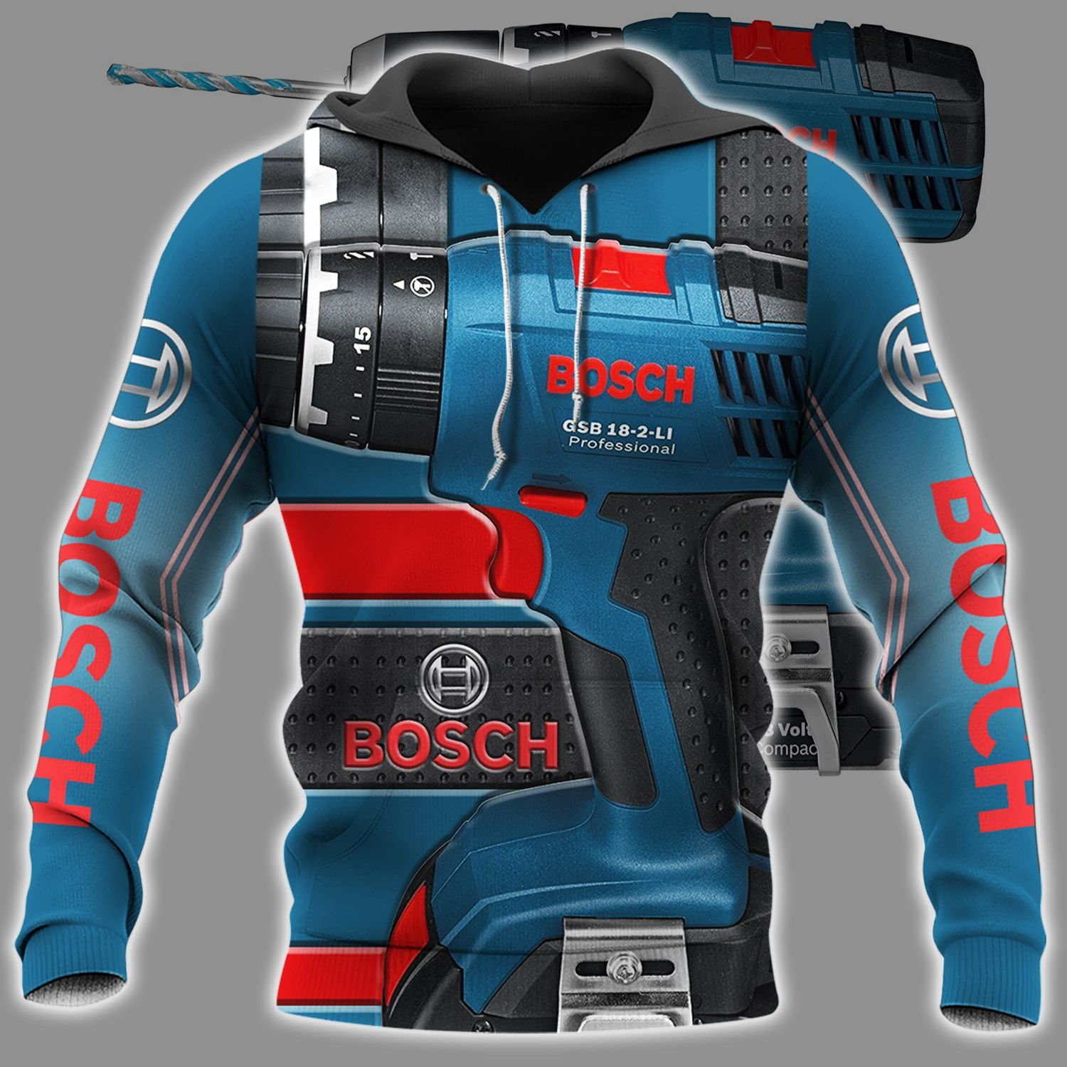 Bosch tools 3d shirt hoodie
