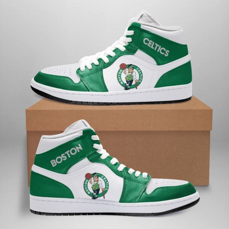 Boston Celtics Air Jordan high top shoes 4