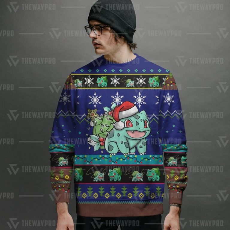 Bulbasaur Pokemon Christmas sweater 2