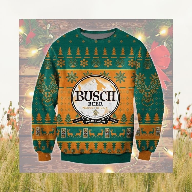 Busch Beer Product of USA Christmas sweater 1