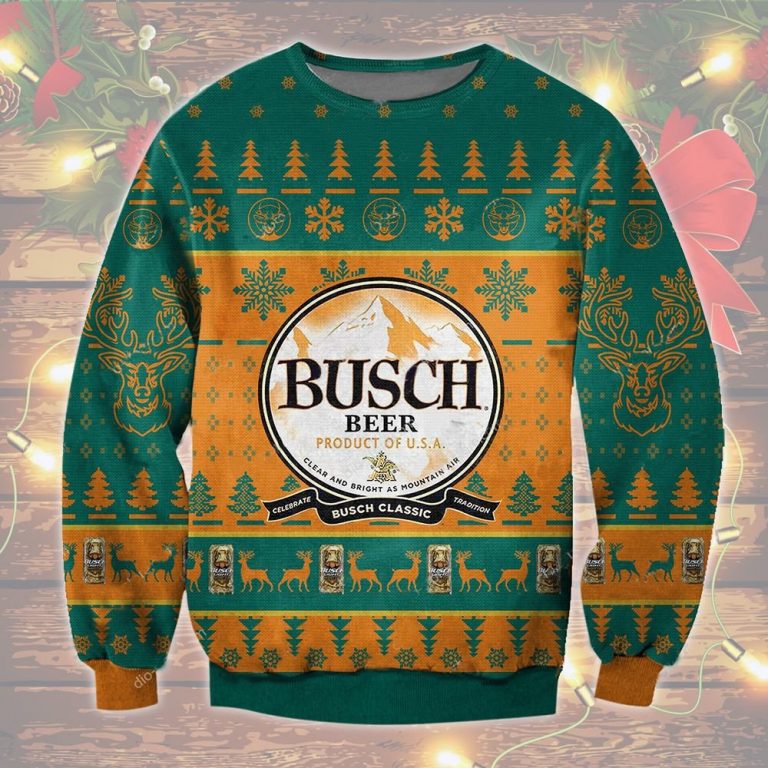 Busch Beer Product Of USA Christmas Sweater Busch Beer Product of USA Christmas sweater
