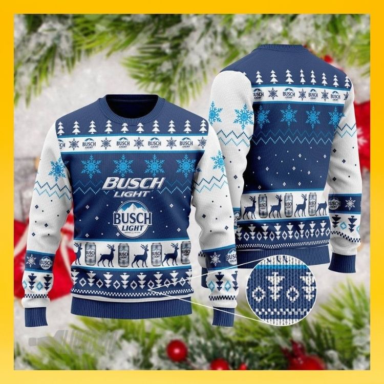 Busch Light Deer Christmas Sweater3
