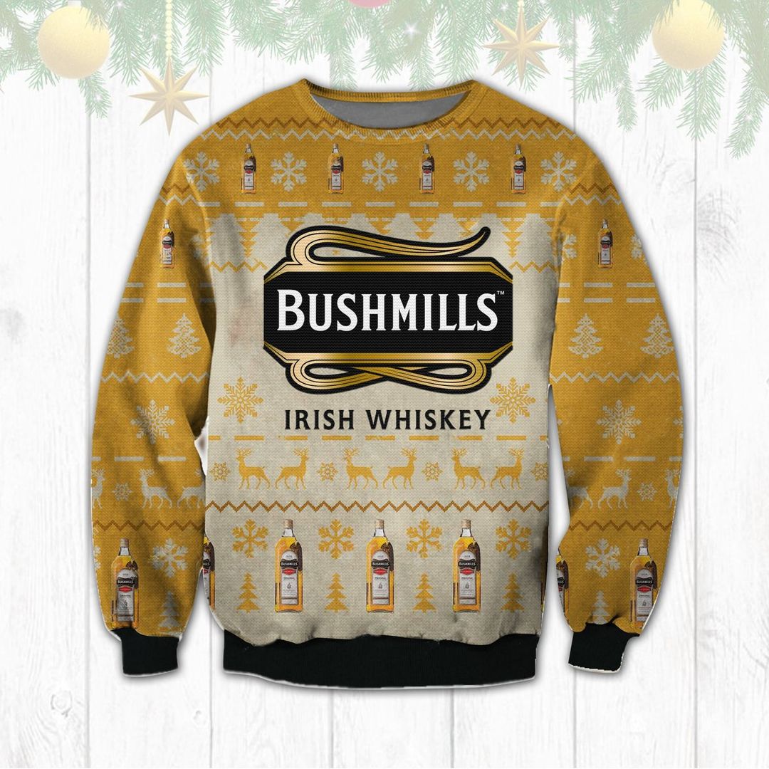 Bushmills Irish Whiskey Ugly Christmas Sweater word2