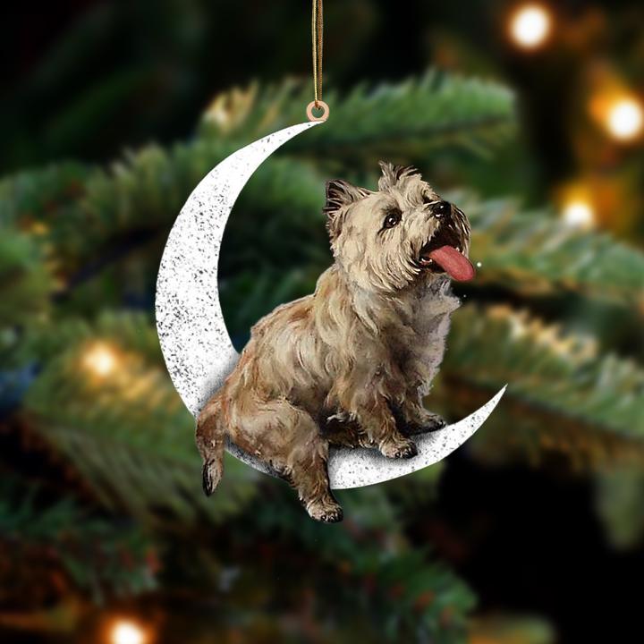 Cairn Terrier sit on the moon ornament 9 Cairn Terrier sit on the moon ornament 1