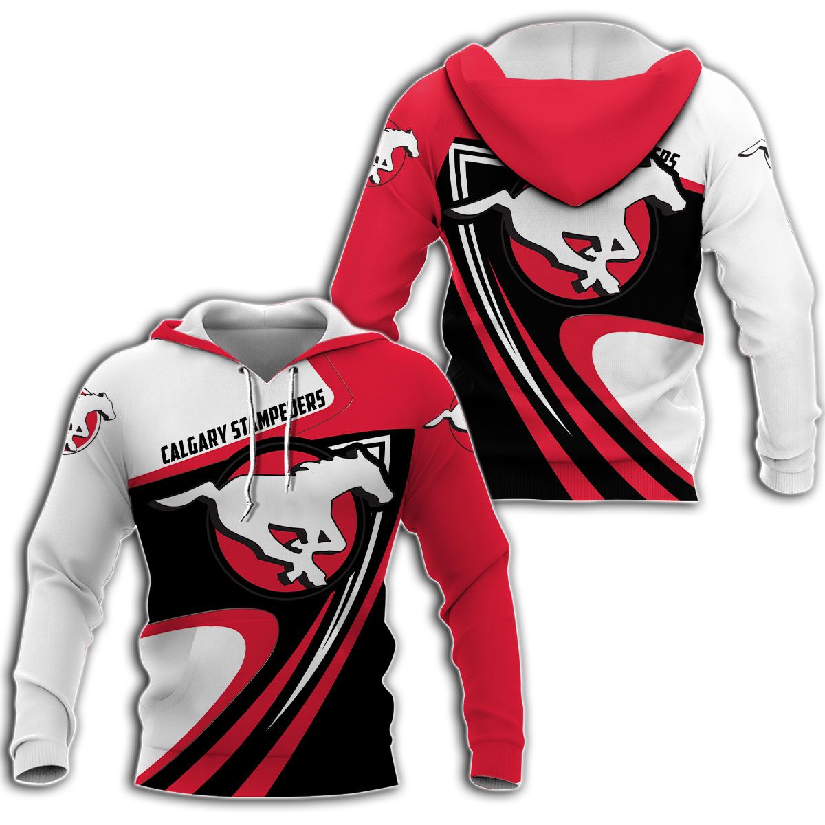 Calgary Stampeders CFL 3d All over printed shirt, hoodie word1
