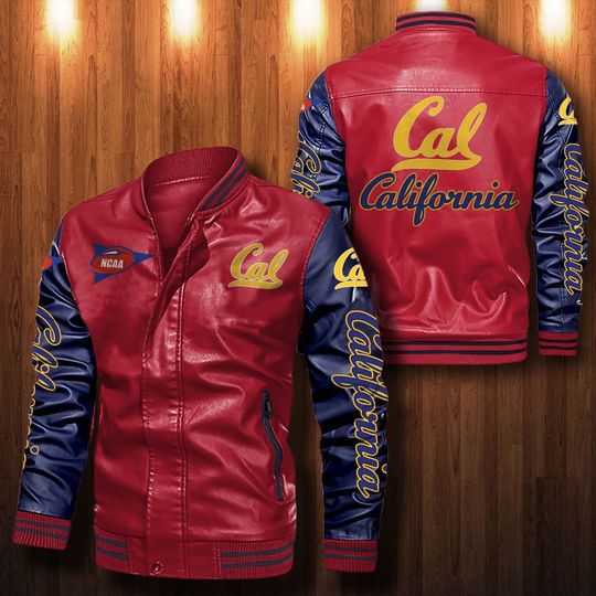California Golden Bears Leather bomber Jacket 2