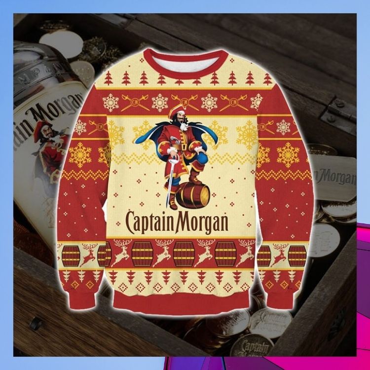 Captain Morgan Deer Christmas Sweater 3