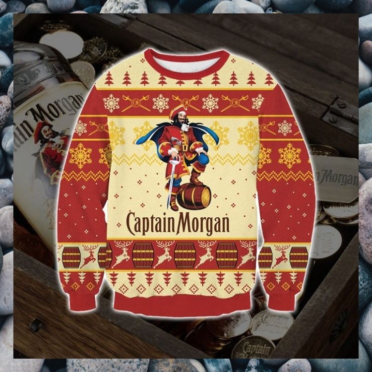 Captain Morgan Deer Christmas Sweater 4