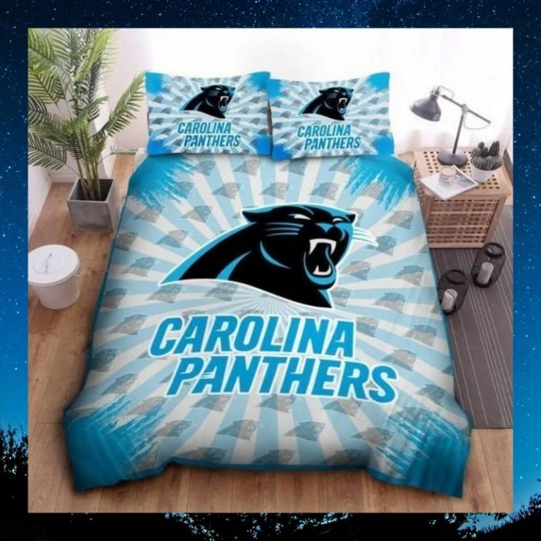 Carolina Panthers quilt bedding set 1
