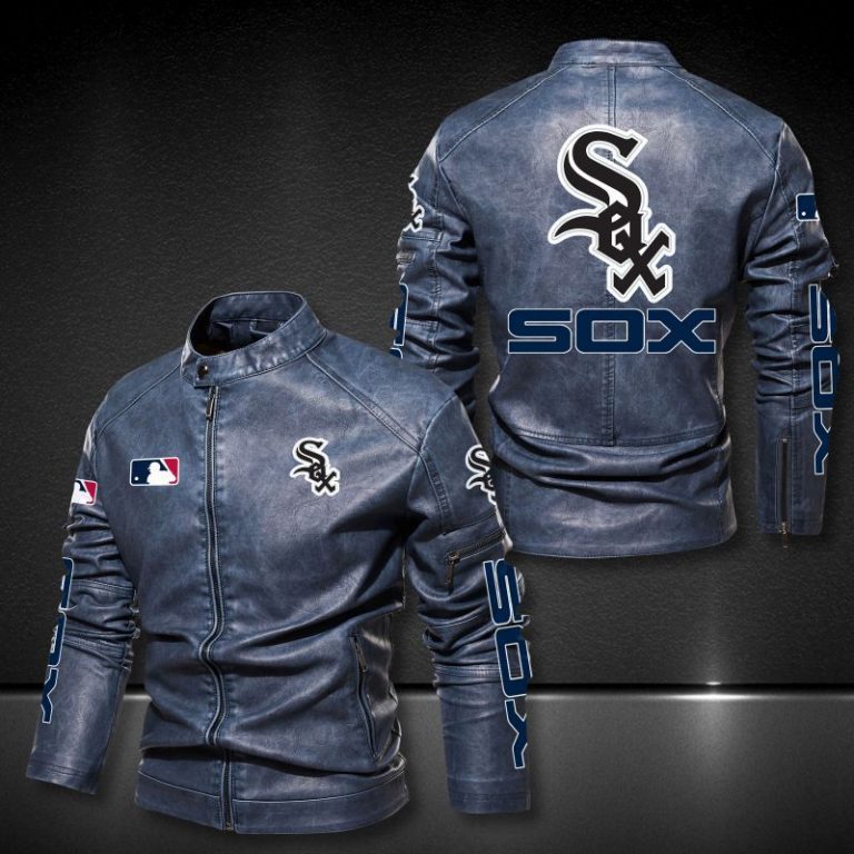 Chicago White Sox motor leather jacket 1