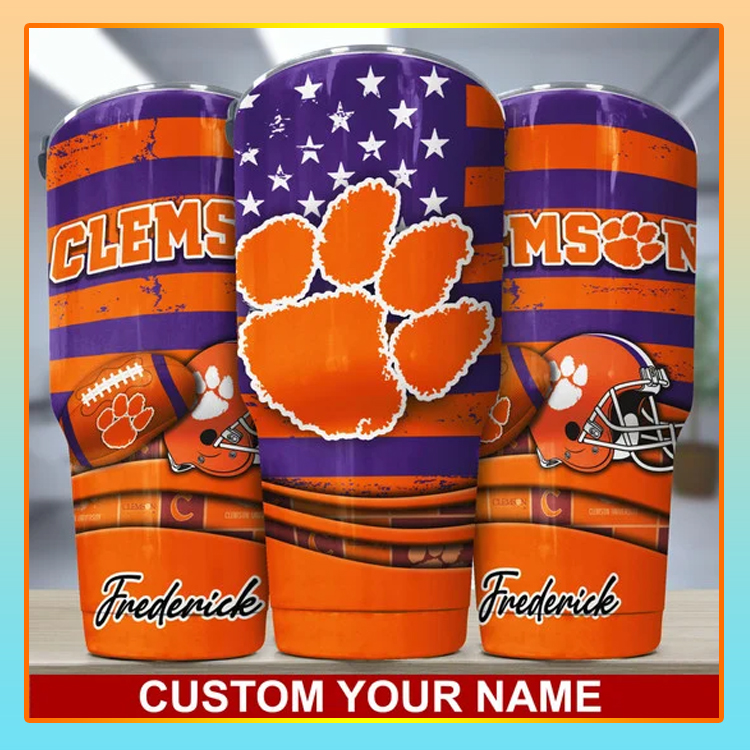 Clemson Tigers Custom Name Tumbler 3 Clemson Tigers Custom Name Tumbler3