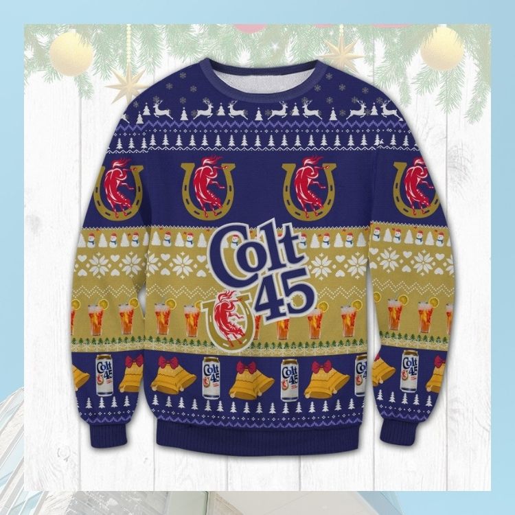 Colt 45 Beer Ugly Christmas Sweater 3