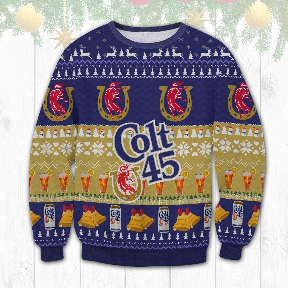 Colt 45 Beer Ugly Christmas Sweater 1