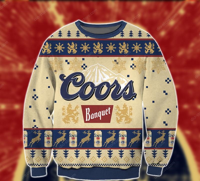 Coors Banquet Beer christmas sweater 1