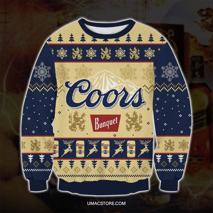 Coors Banquet Deer Christmas Sweatshirt