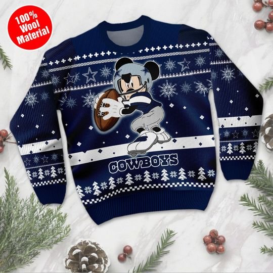 Dallas Cowboys Mickey Mouse Ugly Sweater1