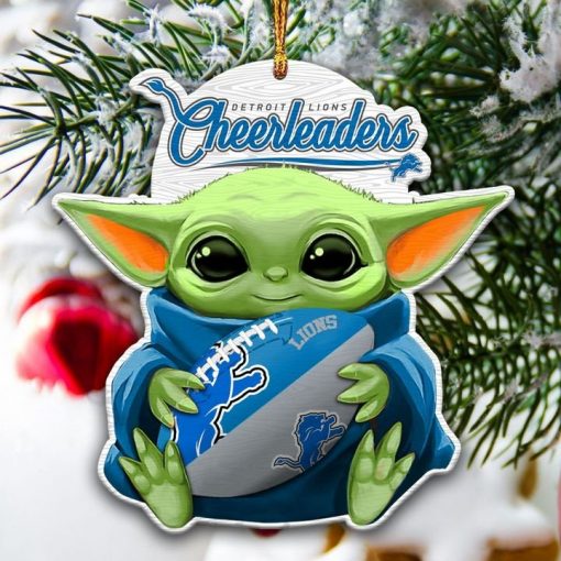 Detroit Lions Baby Yoda Christmas Tree Ornament 3 Detroit Lions Baby Yoda Christmas Tree Ornament word3