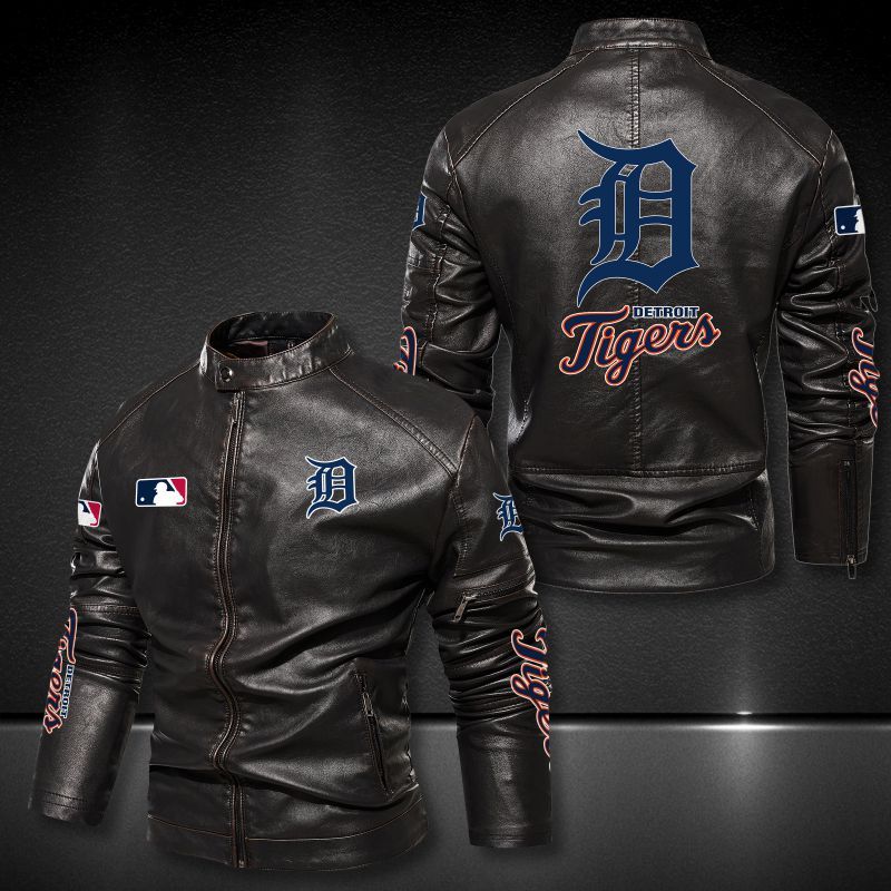 Detroit Tigers motor leather jacket