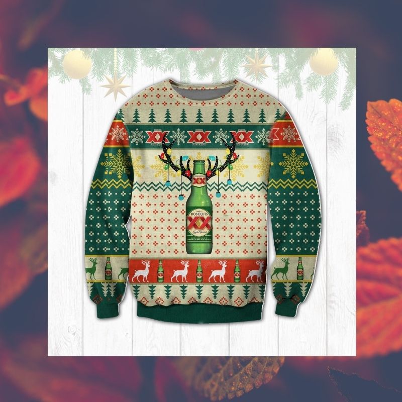 NEW Dos Equis XX beer sweatshirt sweater 3 NEW Dos Equis XX beer sweatshirt sweater word2