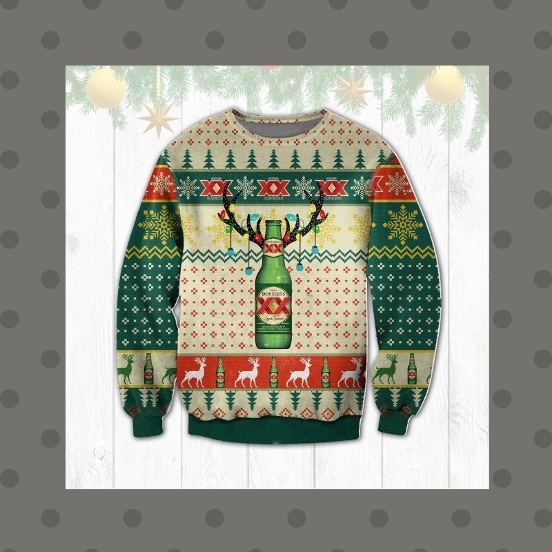 NEW Dos Equis XX beer sweatshirt sweater 2 NEW Dos Equis XX beer sweatshirt sweater word2