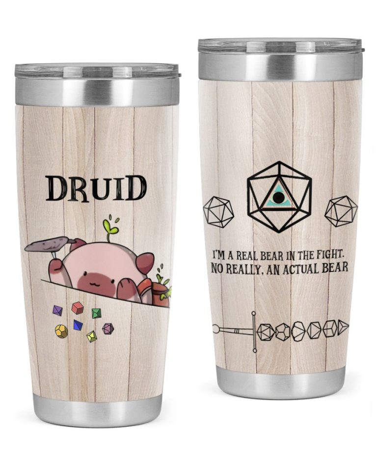 Druid Im real bear in the fight Dungeons and Dragons tumbler 1