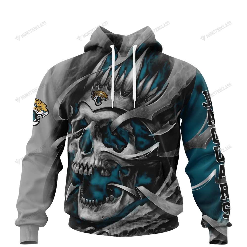 Personalized Jacksonville Jaguars custom skull jersey hoodie, shirt word3