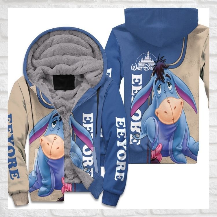 Eeyore Winnie The Pooh 3D Fleece Hoodie 3 Eeyore Winnie The Pooh 3D Fleece Hoodie1