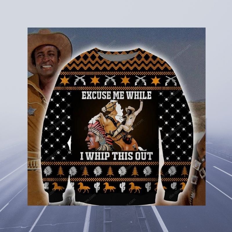 Excuse Me While I Whip This Out christmas knitted wool sweater 3 Excuse Me While I Whip This Out christmas sweater 2