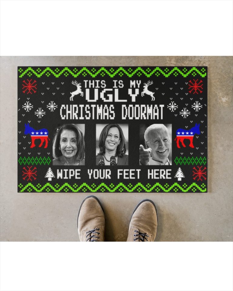 Biden This is my ugly christmas Wipe feet here doormat word2