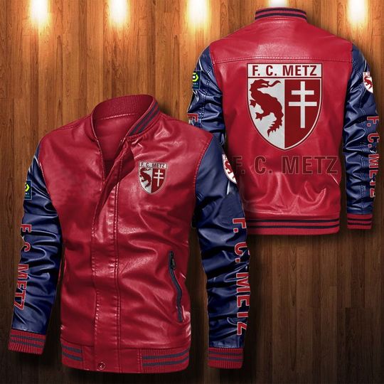 FC Metz Leather bomber Jacket 2