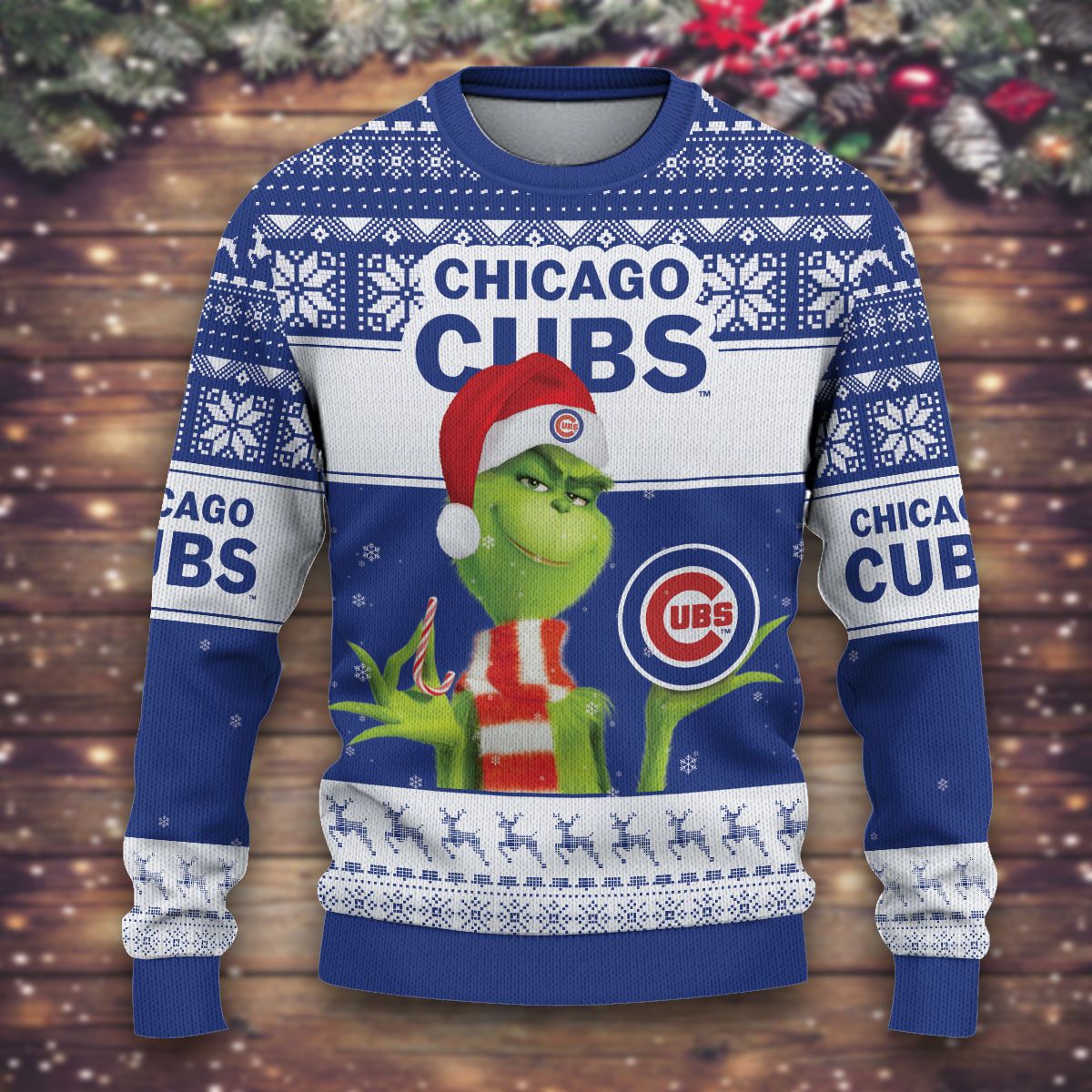 BEST Perosnalized Grinch Chicago Cubs custom sweater 2 BEST Perosnalized Grinch Chicago Cubs custom sweater word2