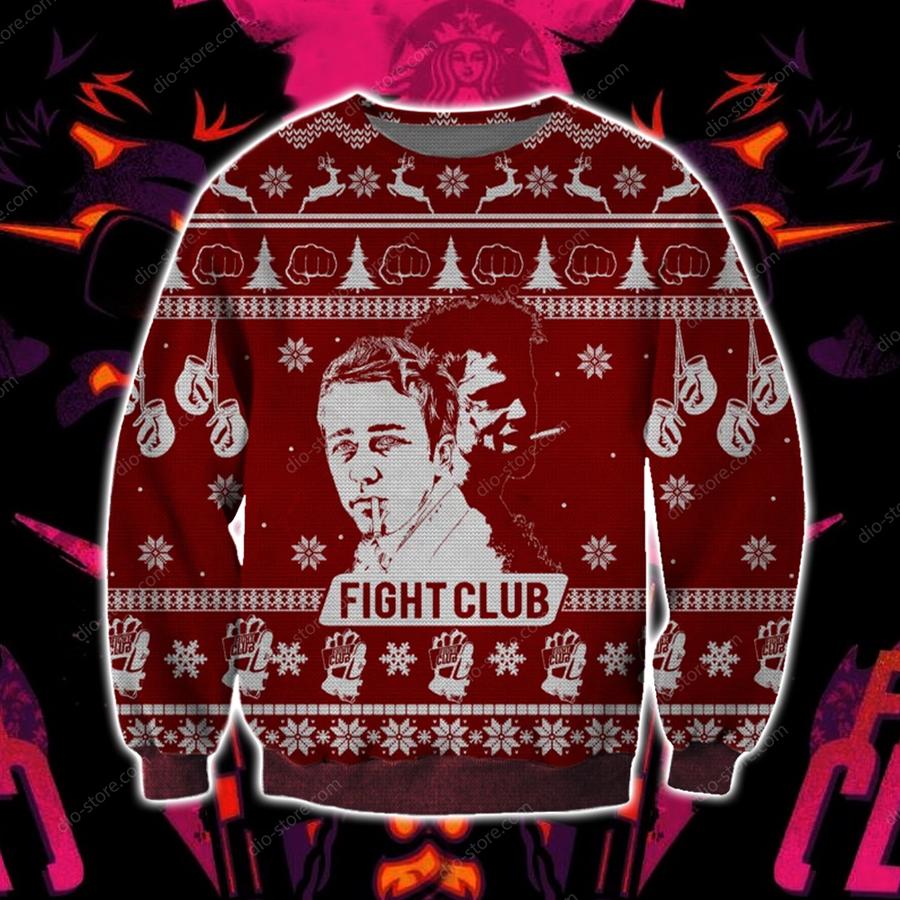 Fight Club Knitting Pattern Christmas Sweater