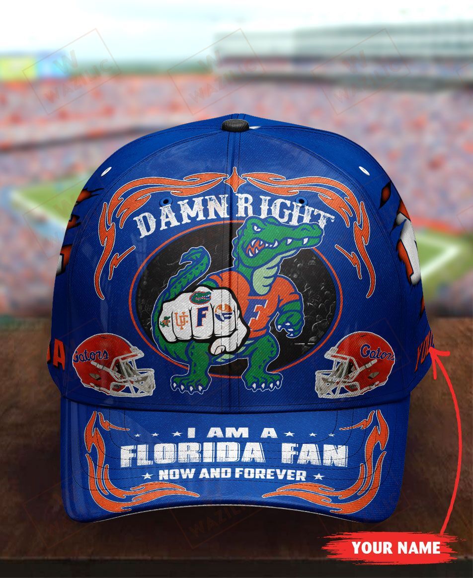 Florida Gators I am a Fan now and forever custom Personalized cap hat 1 Florida Gators I am a Fan now and forever custom Personalized cap hat