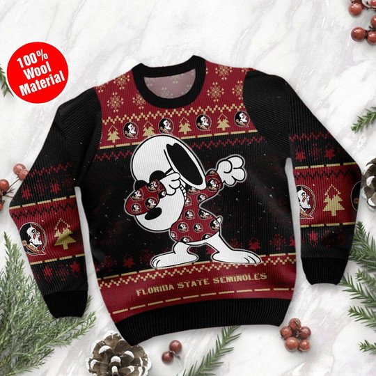 Florida State Seminoles Snoopy Ugly Sweater1