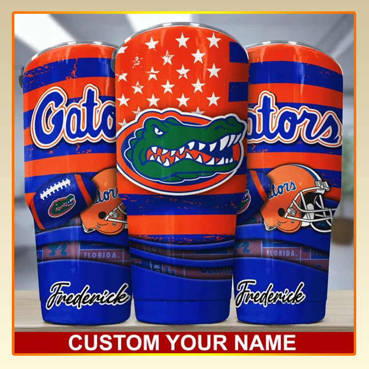 Florida gators Custom Name Tumbler1