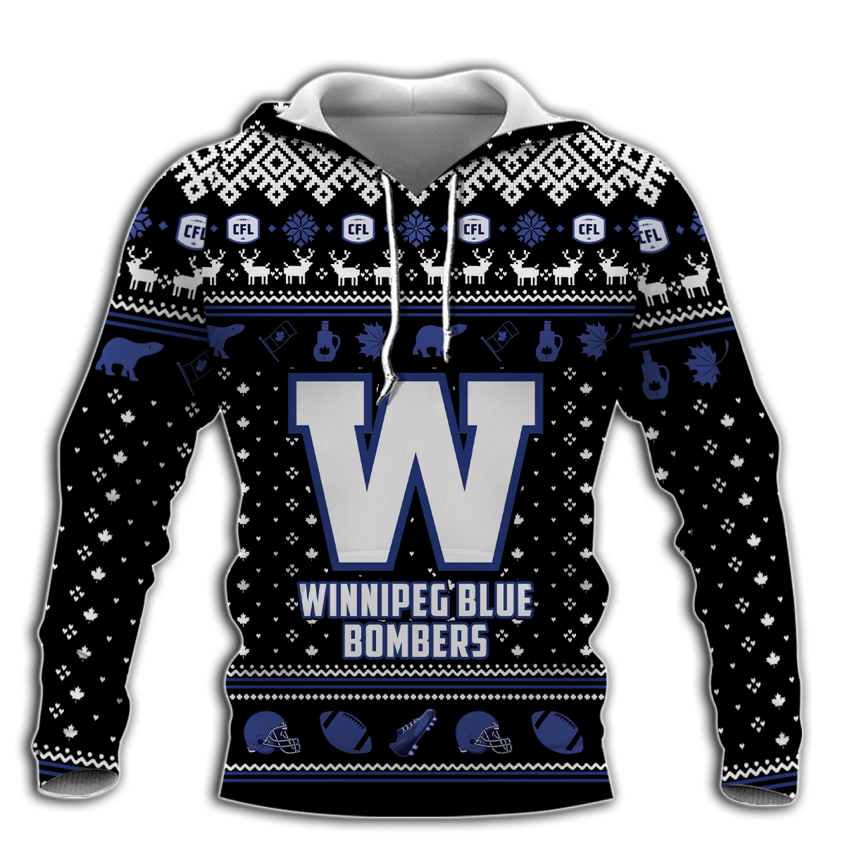 Football Club Winnipeg Blue Bombers CFL 3d shirt, hoodie word3