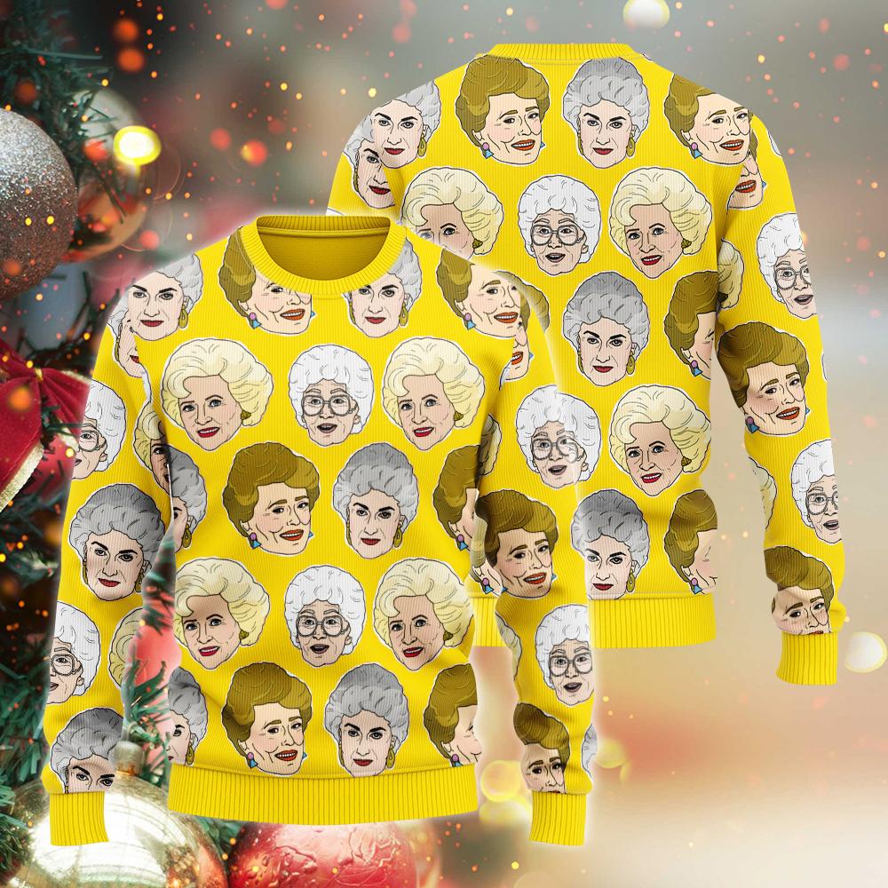 NEW The Golden Girls yellow sweater 2 NEW The Golden Girls yellow sweater word1