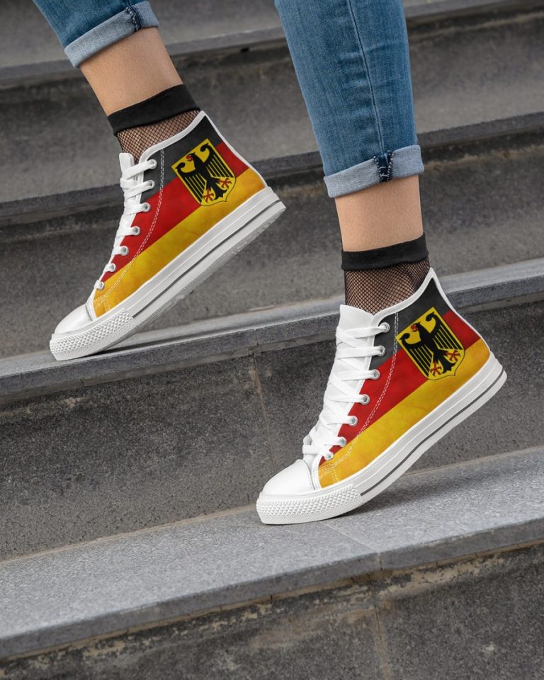 GERMANY flag high top shoes 1