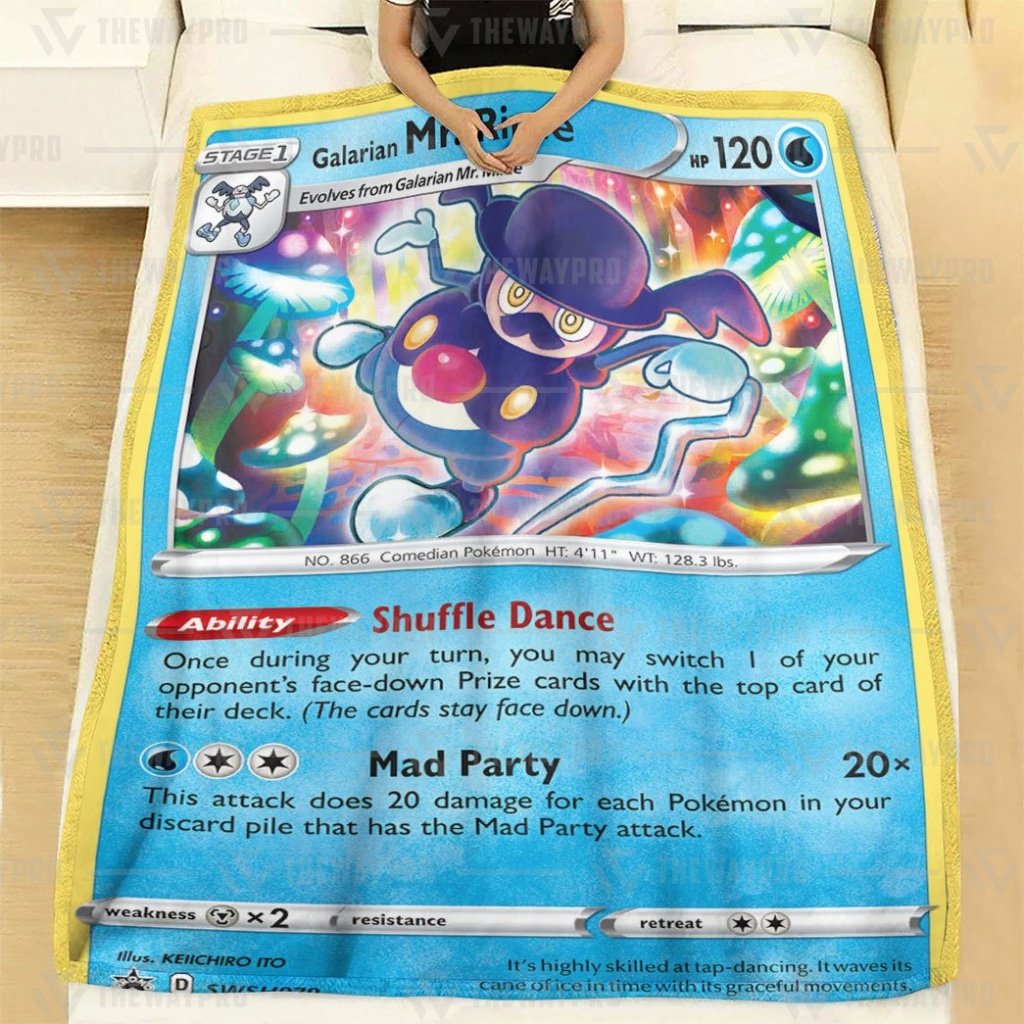 Galarian Mr. Rime Pokemon Blanket 3 Galarian Mr. Rime Pokemon Blanket 1