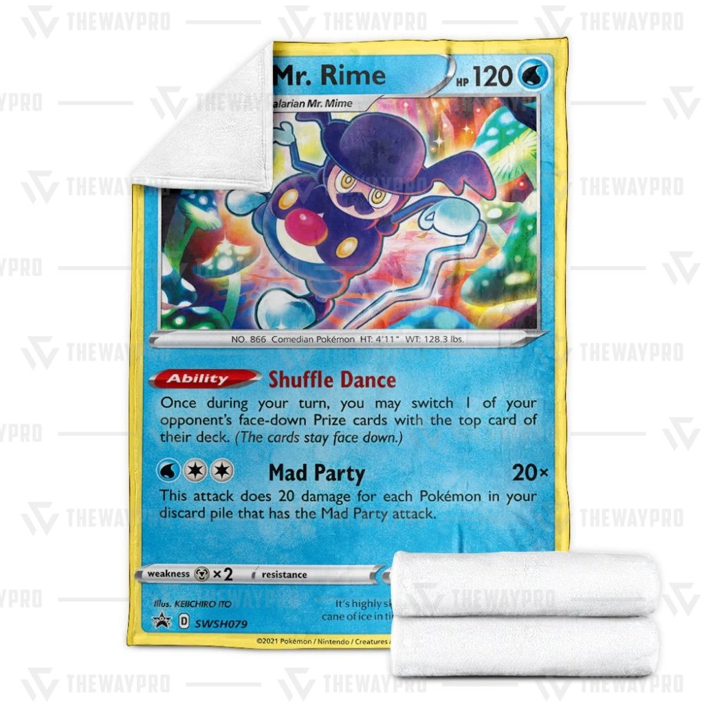 Galarian Mr. Rime Pokemon Blanket 2 Galarian Mr. Rime Pokemon Blanket 2