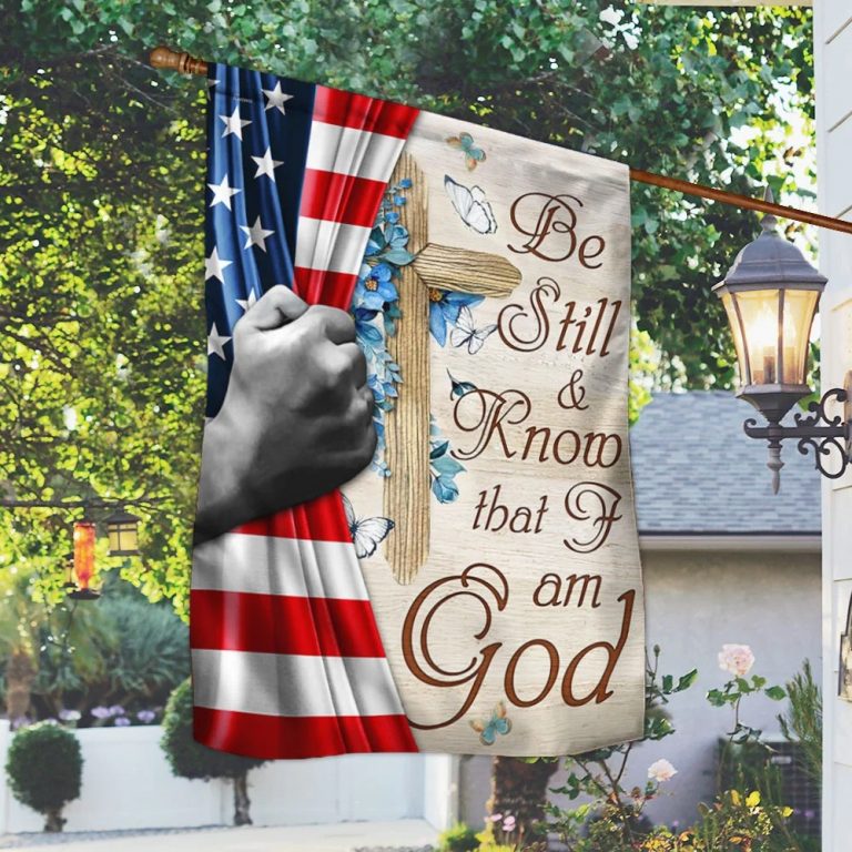 God Jesus Be Still And Know That I Am God American Flag 1