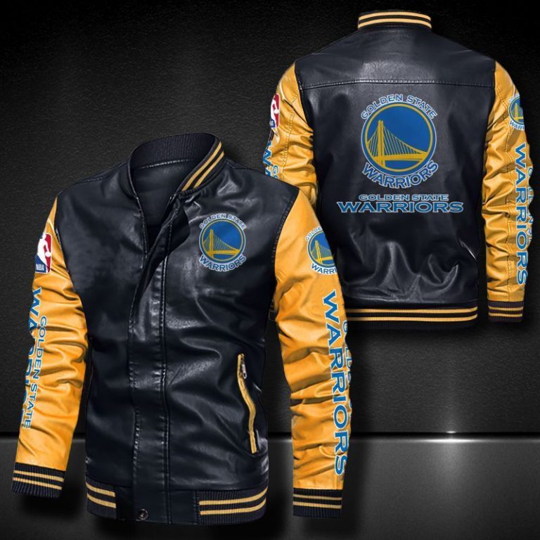 Golden State Warriors Bomber Leather Jacket 4 Golden State Warriors bomber leather jacket 4