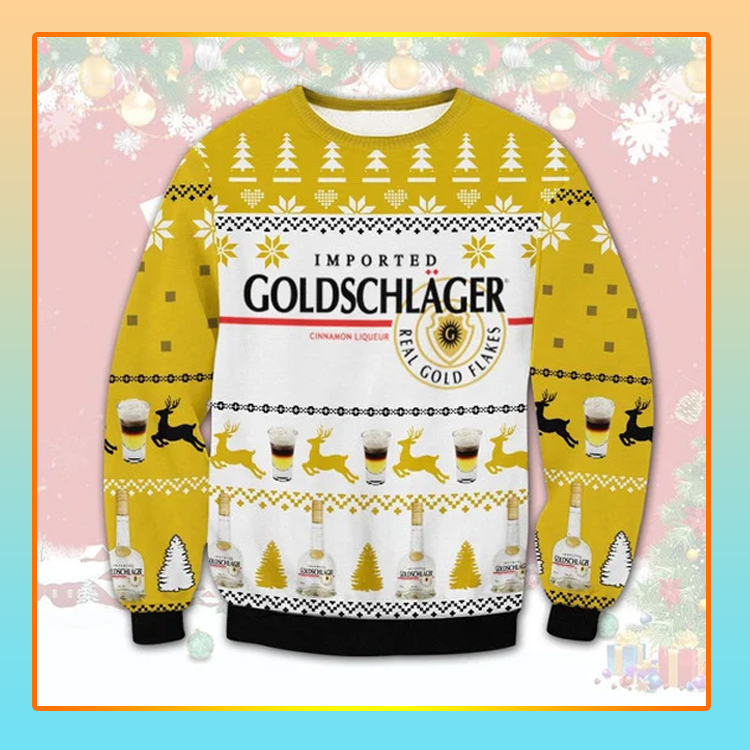 Goldschlager Beer Christmas Ugly Sweater 3 Goldschlager Beer Christmas Ugly Sweater word1