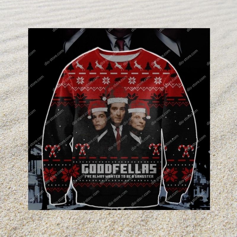 Goodfellas I have Always Wanted to Be a Gangster christmas knitted wool sweater 2 Goodfellas I have Always Wanted to Be a Gangster christmas sweater 3